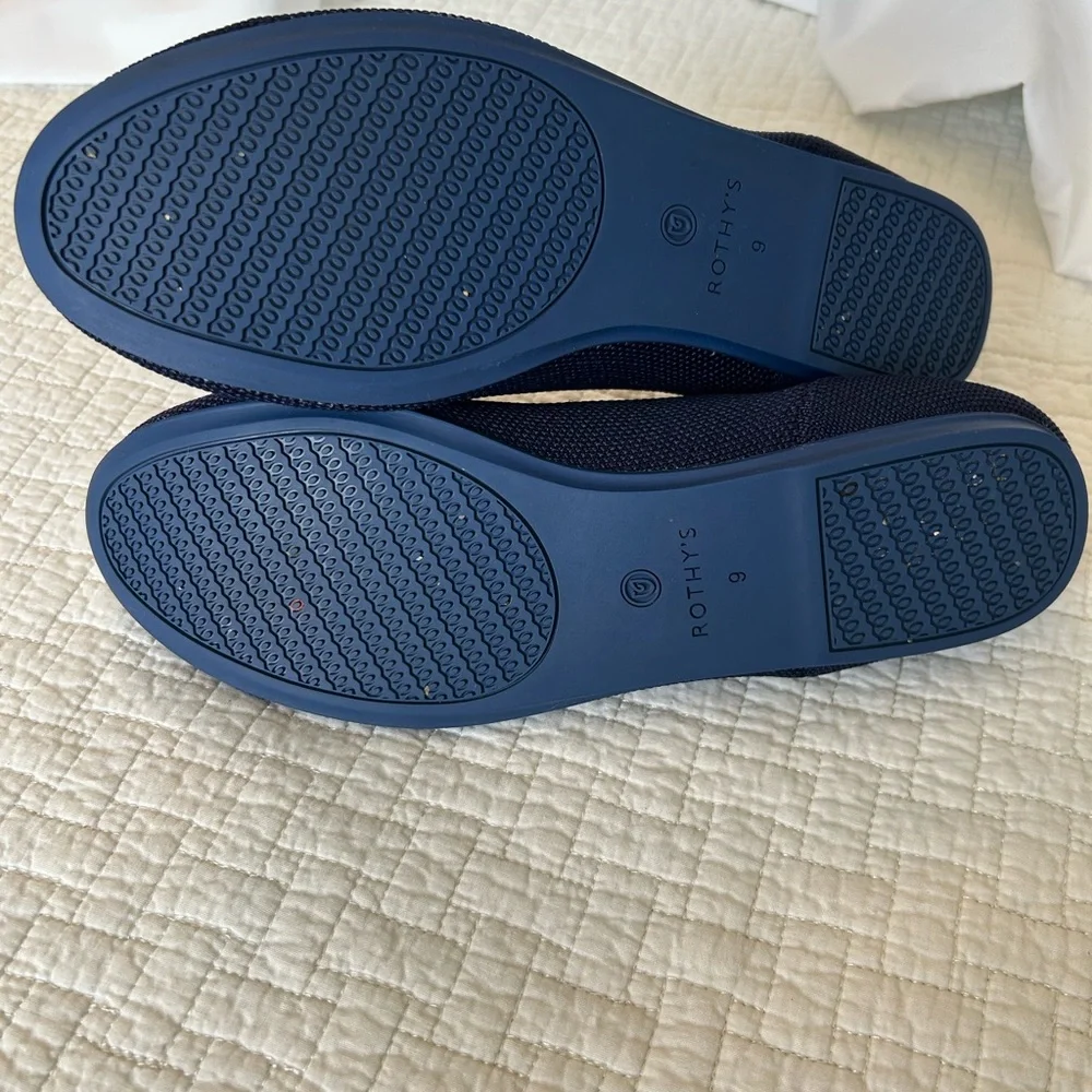 Rothy's Classic Navy Blue Flats - Picture 5 of 8